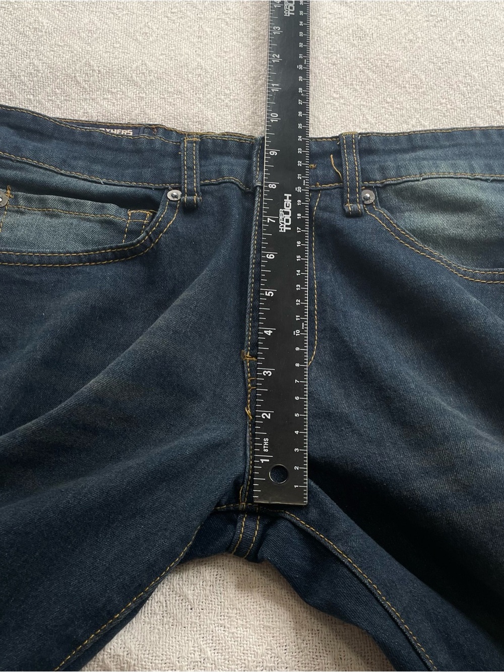 Amongst Other- Men's Dark Blue Bootcut Jeans - Casual Everyday Fit Size W30 L30 - Picture 6 of 12